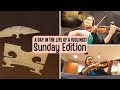 A Day in the Life of a Violinist #8 - Sunday Edition - Broken Bridge + Bach Double