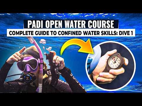 PADI Open Water Course: Dive 1 Confined Water Skills to Become a Better Scuba Diver 🤿 #scubadiving