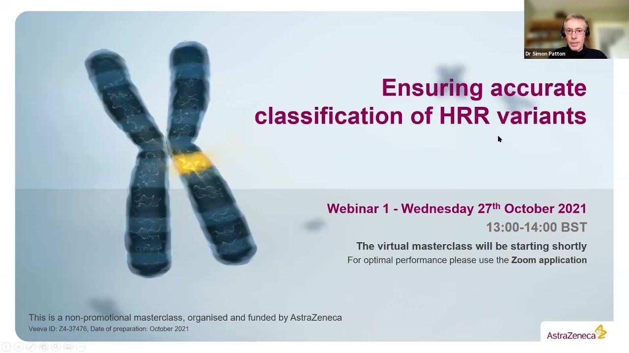 Ensuring Accurate Classification of HRR Variants - 27th October 2021 (Run 7 Webinar 1)