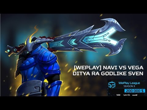[WePlay Season 3] Navi vs Vega - Ditya Ra Godlike Sven Team Fight Highlights