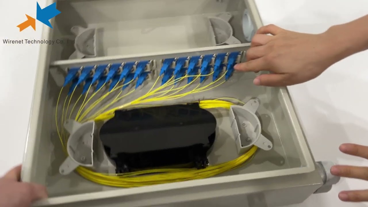 24 Port Wall Mounted Fiber Optic Patch Panel #ftth #fiberoptic #patchpanel