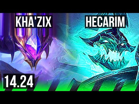 KHA'ZIX vs HECARIM (JGL) | 3/0/4 | NA Challenger | 14.24