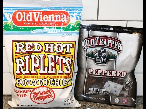 Old Vienna of St. Louis Red Hot Riplets Potato Chips &...