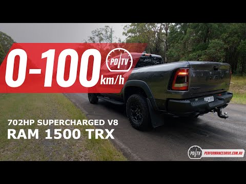 2023 RAM 1500 TRX 0-100km/h & engine sound