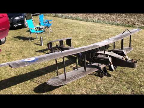 Laurie Poulters 12ft 6in span Handley Page 0/400 flying at Hadstock Sept 2019