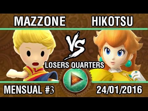 [Afterlife 3] MaZzone (Aldeano, Lucas) vs Hikotsu (Peach) SSB4 Losers Quarters