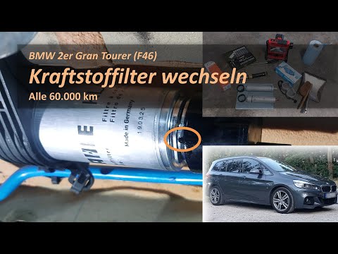 Kraftstoffilter austauschen - BMW 2er Gran Tourer F46, F45, 1er, 2er usw. Diesel, B47-Motor.