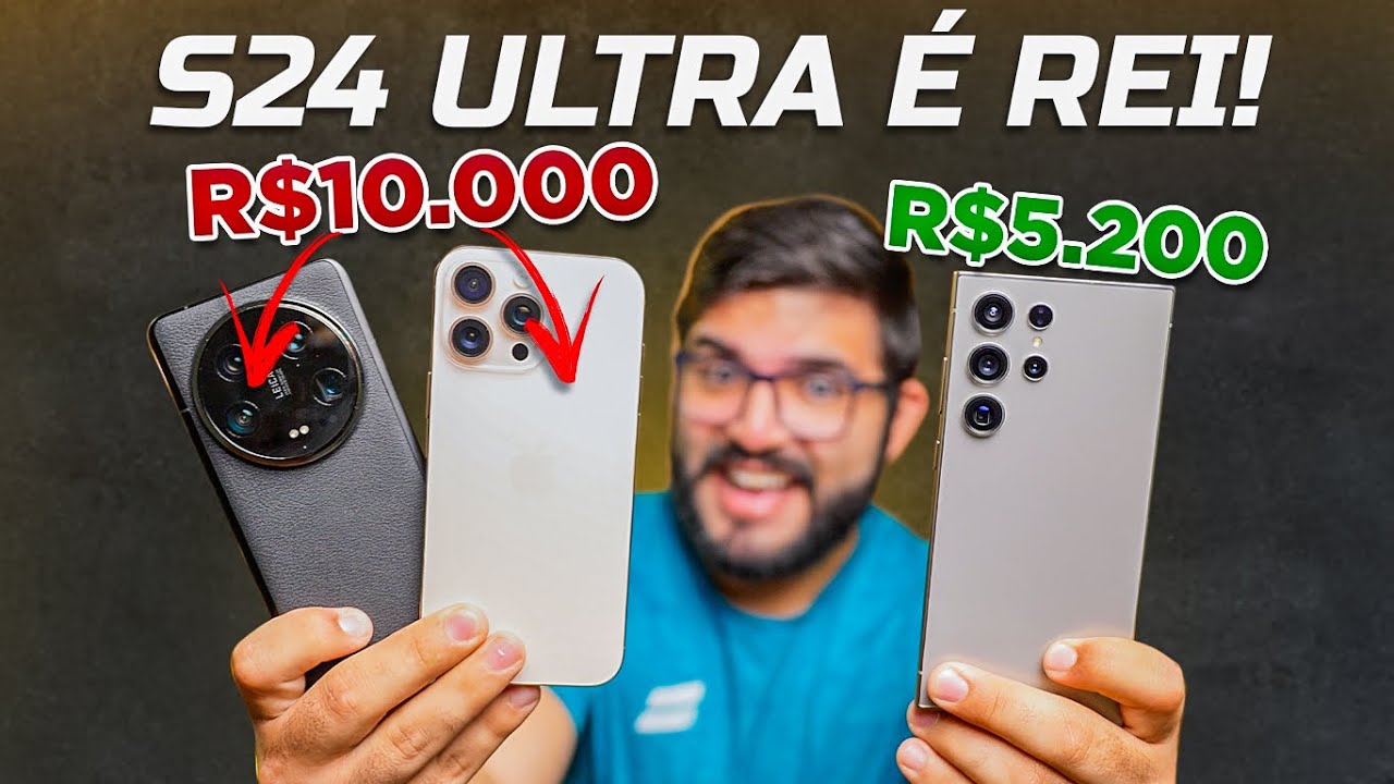 Galaxy S24 Ultra é O Melhor Smartphone Android disponível e custa metade de um IPhone 16 pro max