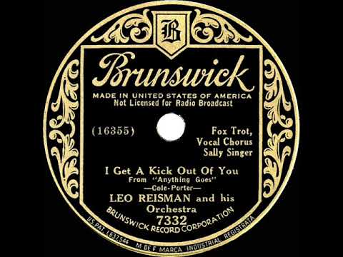 1934 Leo Reisman - I Get A Kick Out Of You (Sally Singer, vocal)
