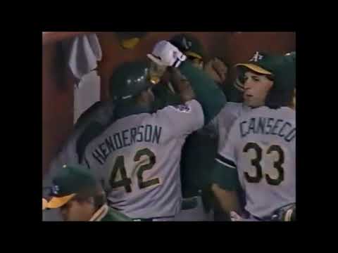Dave Henderson hits his 2nd Homerun, Knocks Kelly Downs out of the Game (1989 World Series Game 3)