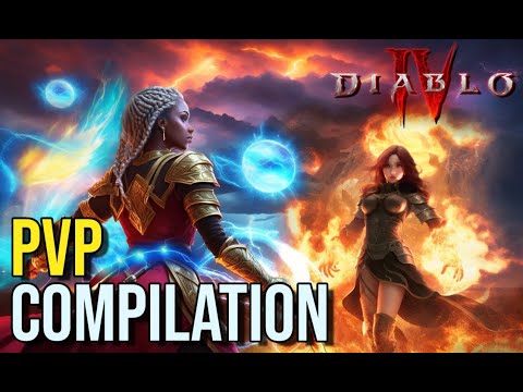 LVL 100 Arc Lash VS Firewall Sorcerer in Diablo 4 Impressive Duels - PVP COMPILATION / MONTAGE
