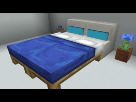 Minecraft|Bed design💙#minecraft