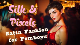 Satin party fashion for femboys #femboy #fashion #satin