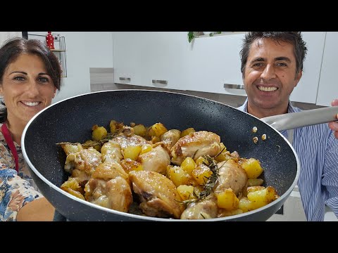 Pan-fried chicken and potatoes - Recipe