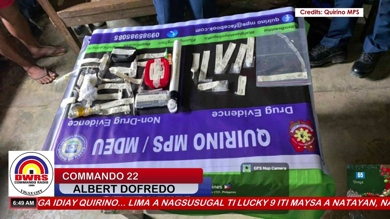 BALAY TI MAYSA A LALAKI, NASUKIMATAN TI ILLEGAL A DROGA IDIAY QUIRINO