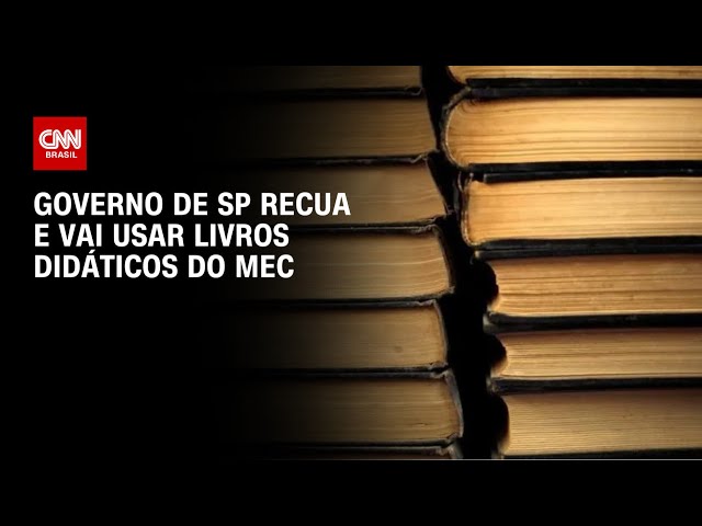 Governo de SP recua e vai usar livros didáticos do MEC | CNN PRIME TIME