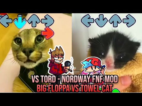 VS Tord NORWAY BUT BIG FLOPPA VS Towel CAT - Friday Night Funkin' Animation - VS Tord Mod