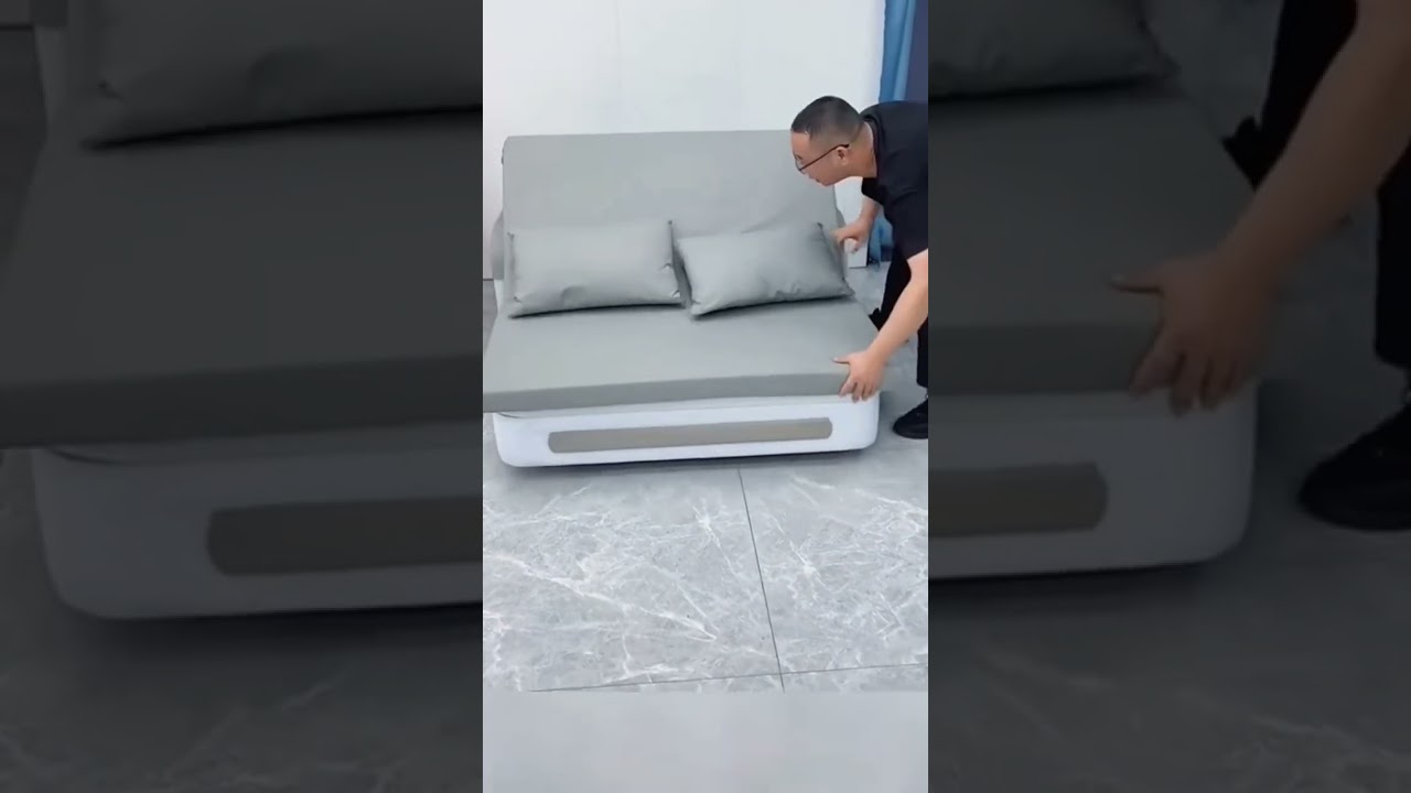 Multifunctional sofa bed, a bed with two functions, can be used for sitting or lying,