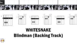 Download lagu WHITESNAKE - Blindman • Backing Track | Scrolling Guitar Chords & Lyrics mp3
