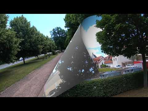 Freiberg, entlang der historischen Stadtmauer.