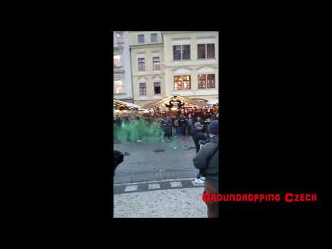 SK Slavia Praha - Feyenoord Rotterdam - pouliční strkanice 25.11.2021