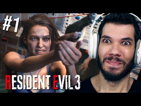 RESIDENT EVIL 3 REMAKE - O INÍCIO DE GAMEPLAY em Português PT-BR 4k 60fps