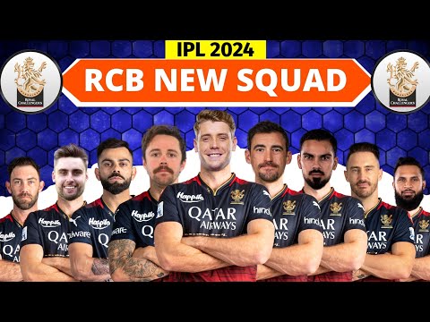 IPL 2024 - Royal Challengers Bangalore Full Squad | RCB New Squad 2024 | RCB Team Players List 2024
