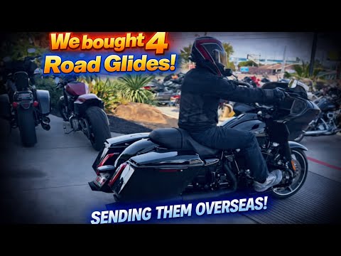 We’re Shipping 4 Harley Road Glides Overseas! Ep.1!