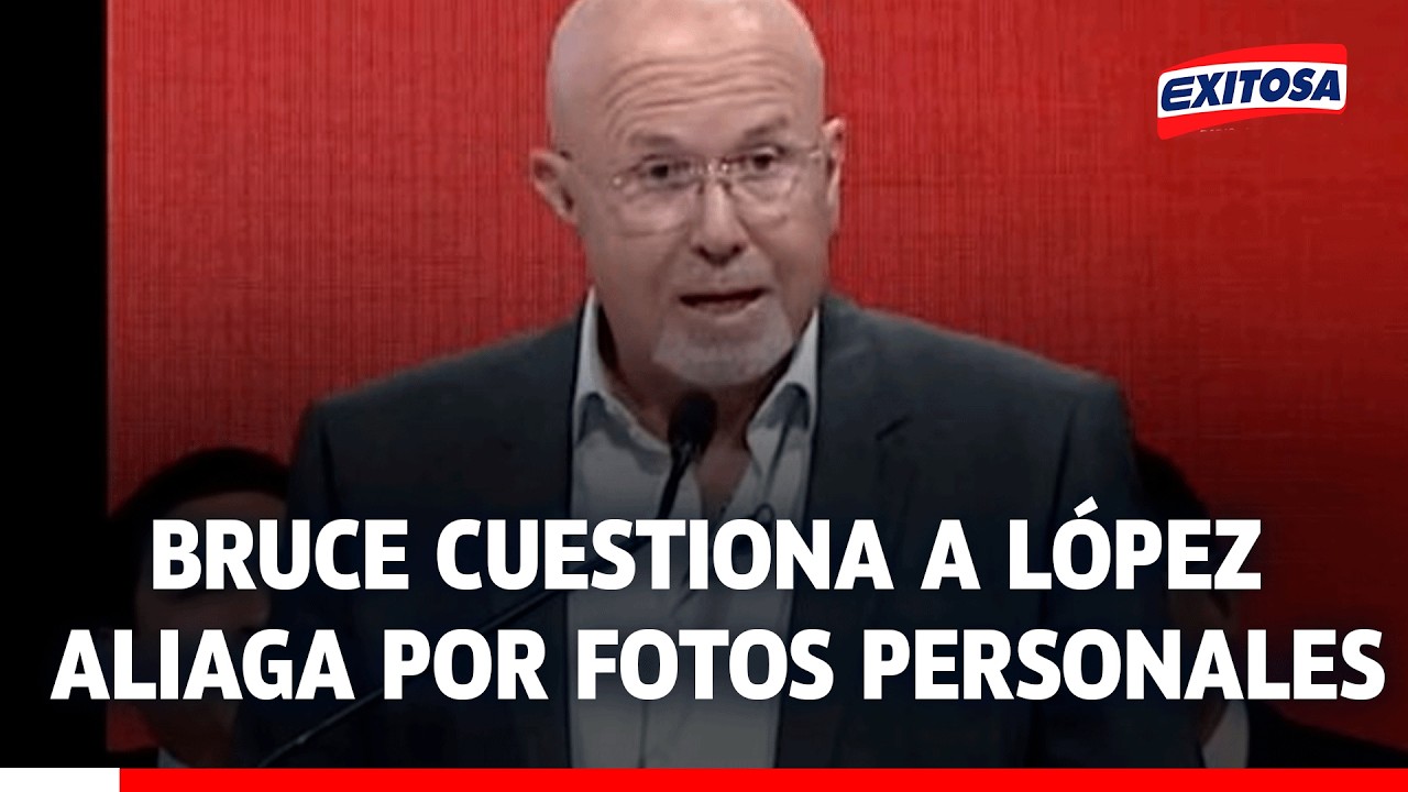 🔴🔵 Carlos Bruce cuestiona a Rafael López Aliaga por difusión de fotos personales