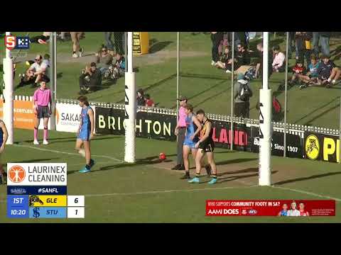 Rd 10 SANFL Snapshot - Glenelg's Liam McBean goals from centre square