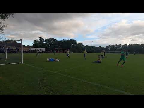Max Hercules scores Aylesbury United's third goal of El Quackico against Aylesbury Vale Dynamos