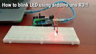 How to blink LED using arduino uno!!