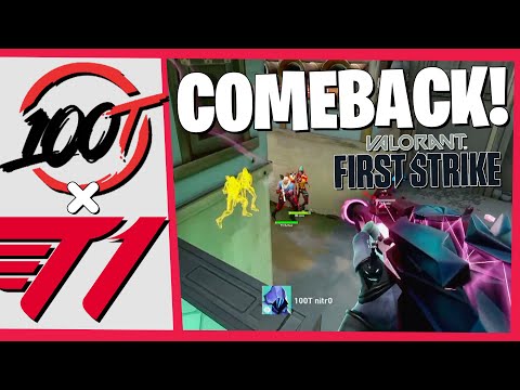LOSER OUT ! 100T vs T1 HIGHLIGHTS | First Strike North America Regional Final
