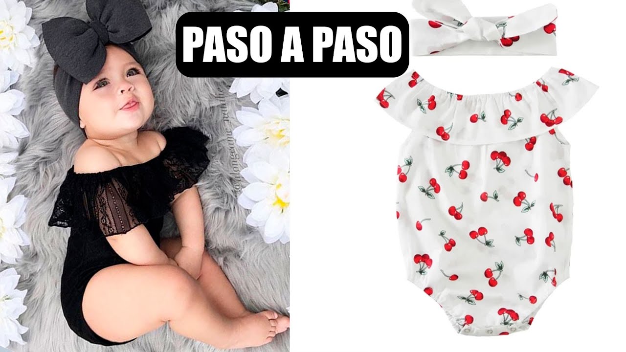 DIY Como hacer hermoso body para bebe