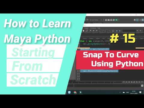 Snap To Curve Maya Python Scripting Object Snap Python Maya Python English Programming