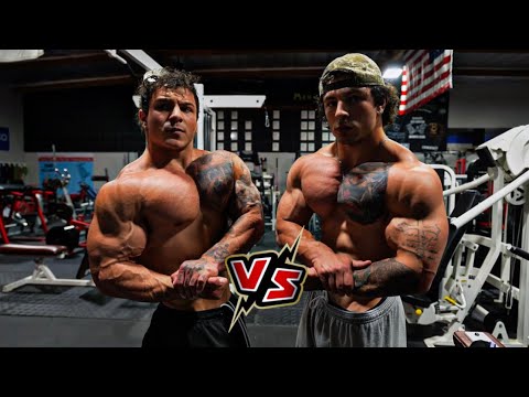 WHO’S THE STRONGER TWIN? Chest day