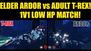 Roblox Creatures of Sonaria Recode - ARDOR vs T-REX! (1V1 Low HP Match)