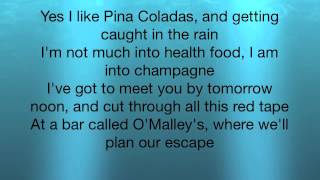 Video thumbnail of "Escape (The Pina Coloda Song) - Rupert Holmes Lyrics"