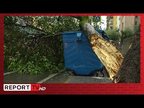Stuhia ‘godet’ vendin, përmbyten rrugë e thyhen pemë! 23 të lënduar në Tiranë!