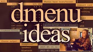 you're not using dmenu at full power, yet...