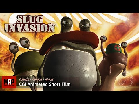 Funny Action CGI Animated Short Film ** SLUG INVASION ** War Fantasy by The Animation Workshop Team