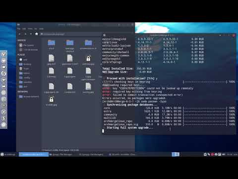 ArchMerge : 155 key could not be looked up remotely - short version