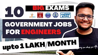 10 Government Job Exams for Engineers | Salary upto 1 Lakh/month | GATE | ISRO | NTPC
