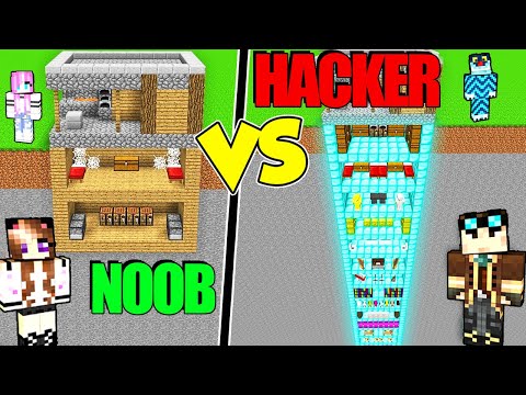 CASA PROFONDA HACKER CONTRO CASA NOOB SU MINECRAFT!!