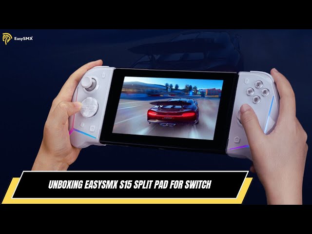 EasySMX S15 Gamepad wireless NFC RGB 1300mAh USB-C Bianco per Nintendo Switch video