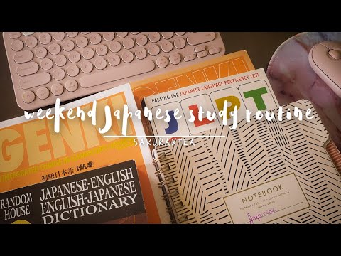 Weekend Morning Japanese Study Routine