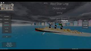 Belgenland Strikes a Torpedo And Sinks! | Roblox - Tiny Sailors World