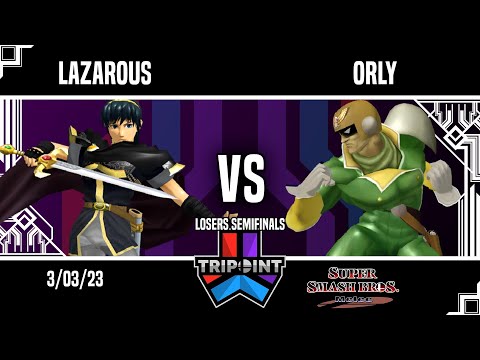 Tripoint Smash 5th Anniversary - Losers Semifinals - Lazarous(Marth) Vs. ORLY(Captain Falcon)
