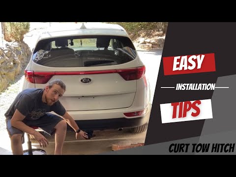 Installing the Curt tow hitch on a Kia Sportage