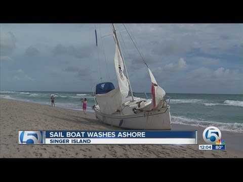 Sailboat grounded